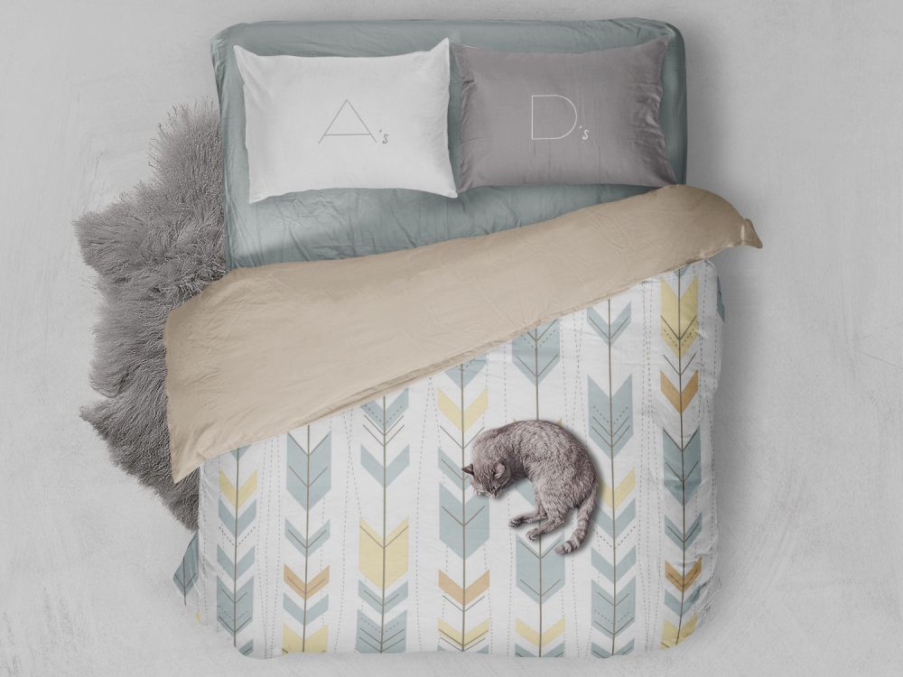 Bed Linen PSD Mockup