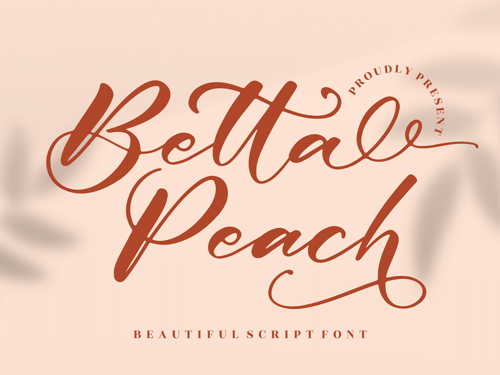 Betta Peach Free Font