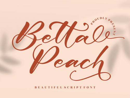 Betta Peach Free Font
