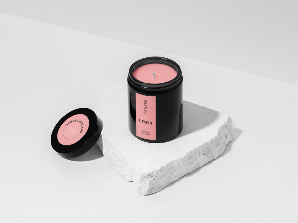 Candle Free Mockup