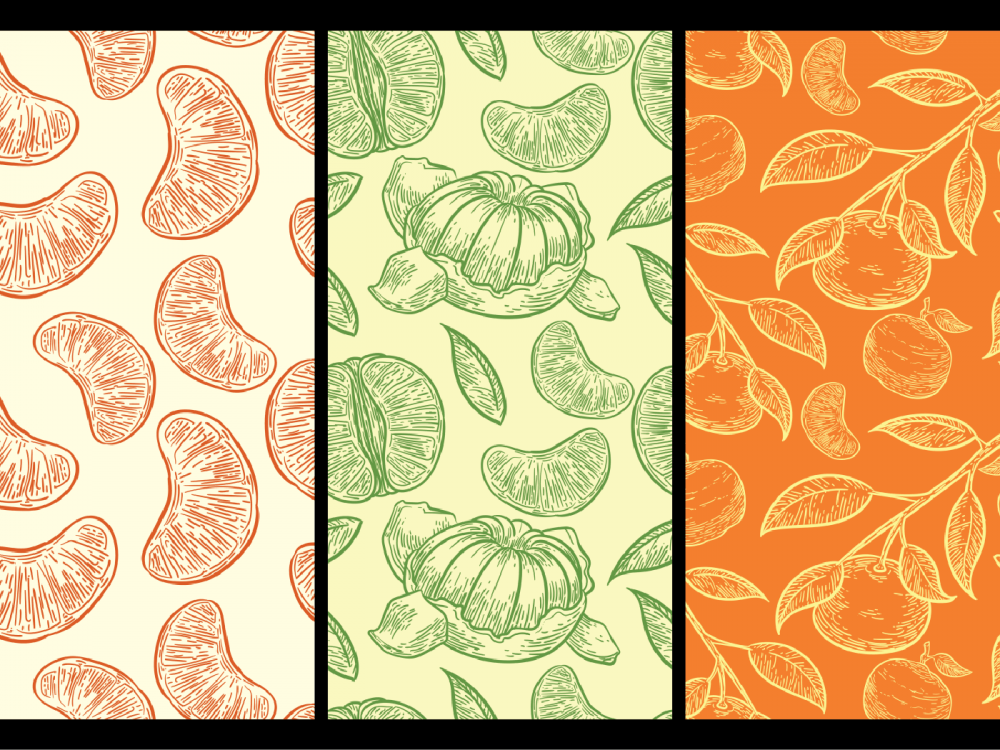 Clementine Pattern Background