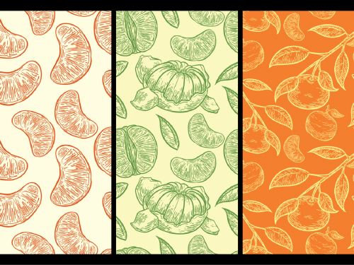 Clementine Pattern Background