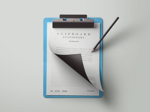 Clipboard Stationery Mockup