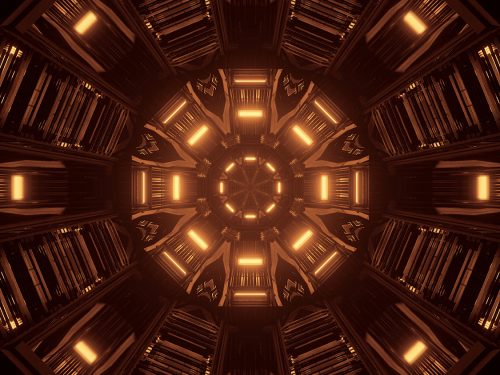 Cosmic Background with Colorful Laser Lights