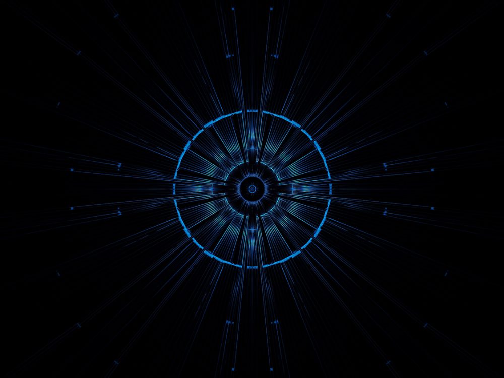 Cosmic Background with Colorful Laser Lights