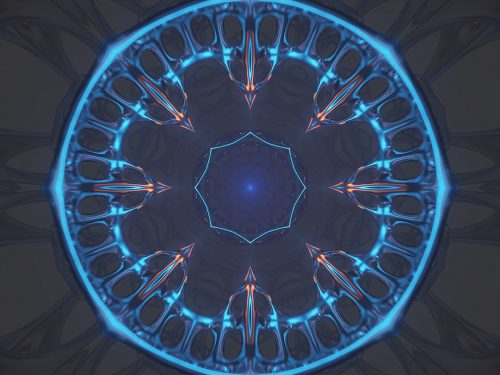 Cosmic Background with Colorful Laser Lights