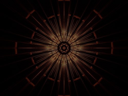 Cosmic Background with Colorful Laser Lights