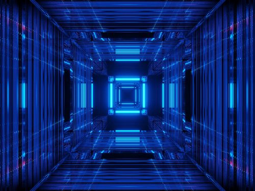 Cosmic Background with Colorful Laser Lights