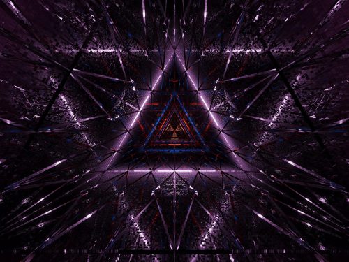 Cosmic Background with Colorful Laser Lights