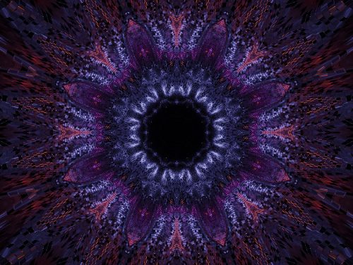 Cosmic Background with Colorful Laser Lights