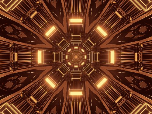 Cosmic Background with Colorful Laser Lights