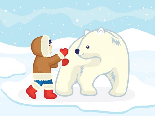 Eskimos Free Vector Illustration