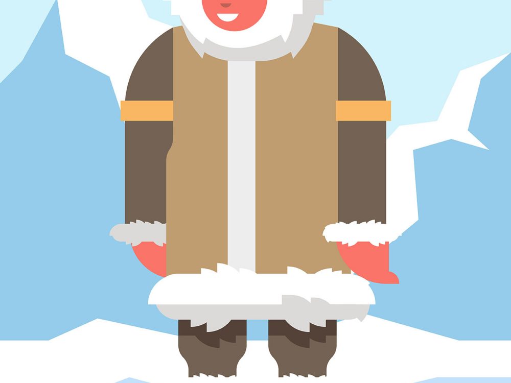 Eskimos Free Vector Illustration