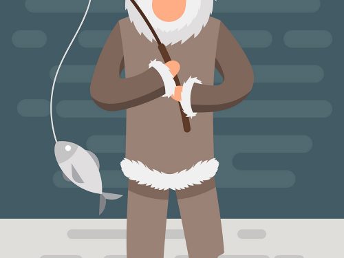 Eskimos Free Vector Illustration