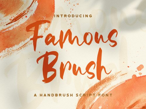Famous Brush Free Font
