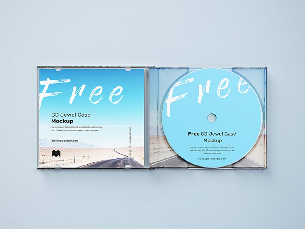 Free CD Jewel Case Mockup