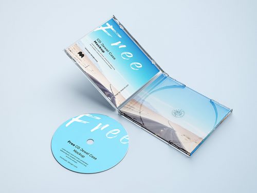 Free CD Jewel Case Mockup
