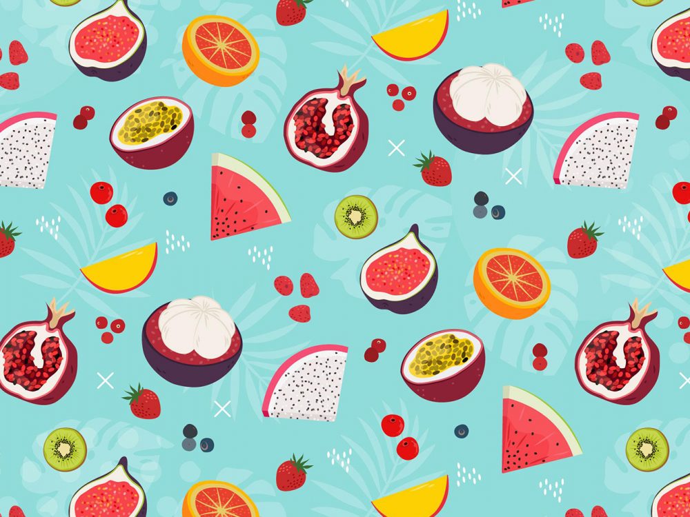 Free Fruit Vector Pattern