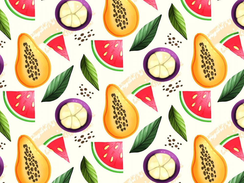 Free Fruit Vector Pattern