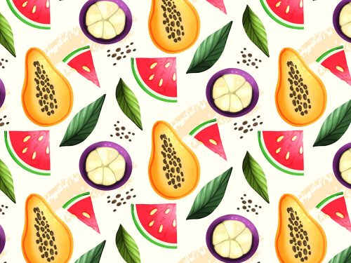Free Fruit Vector Pattern