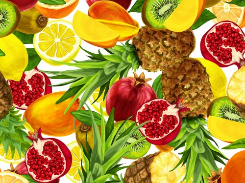 Free Fruit Vector Pattern