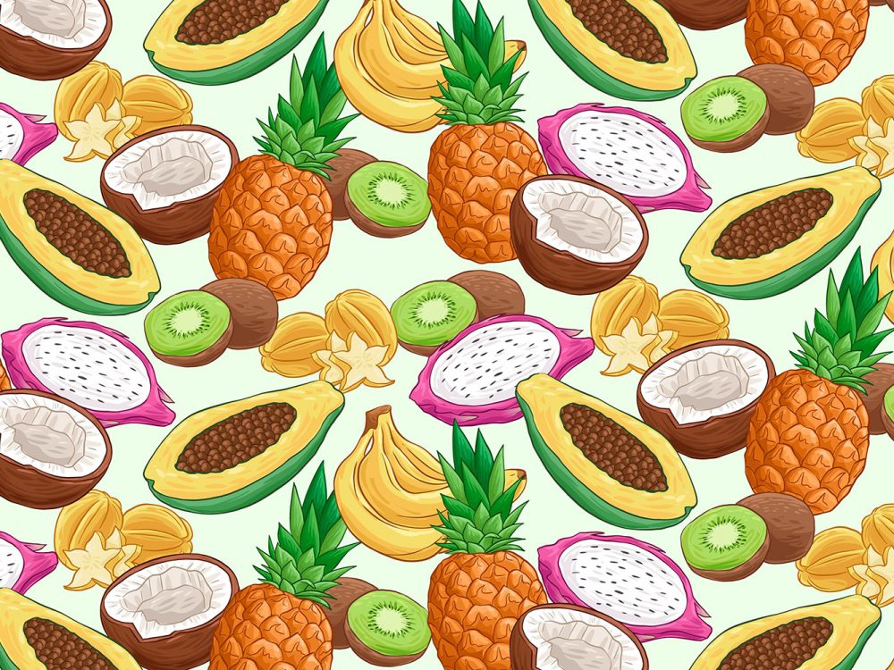 Free Fruit Vector Pattern