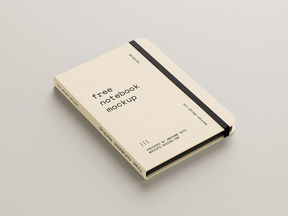 Free Notebook Mockup PSD