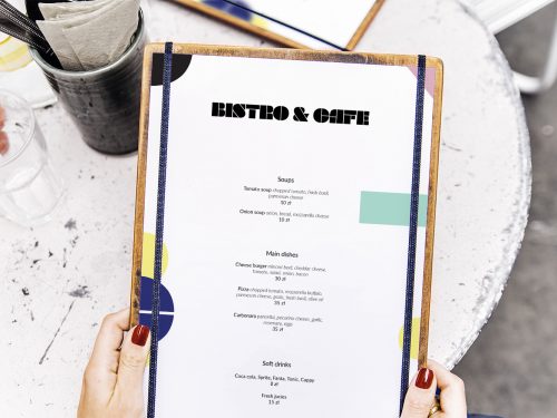 Free Restaurant Menu Mockup