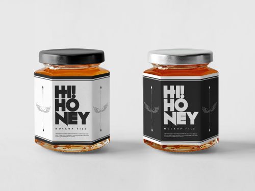 Honey Jar Mockup Set