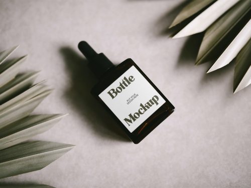 Label on Bottle Mockup