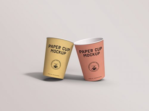 Paper Cups Mockup