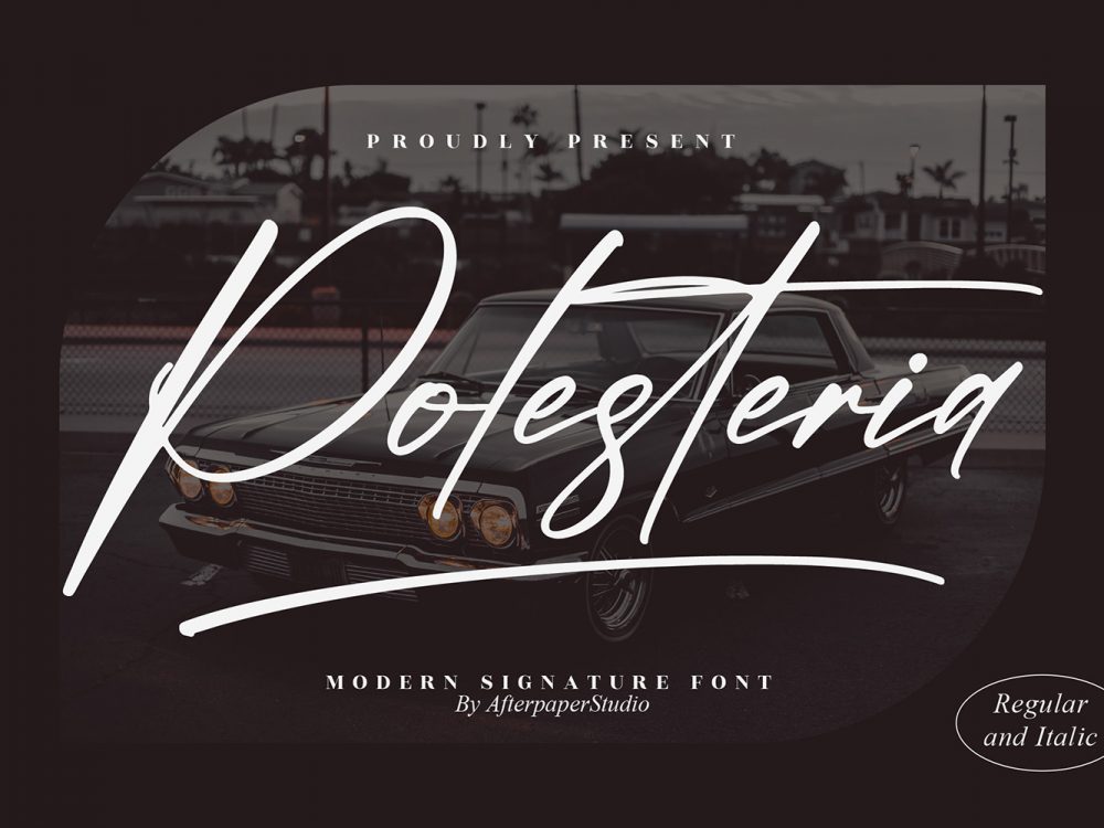 Polesteria Free Font