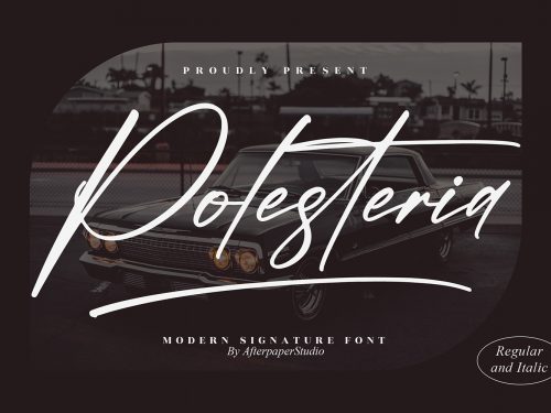 Polesteria Free Font