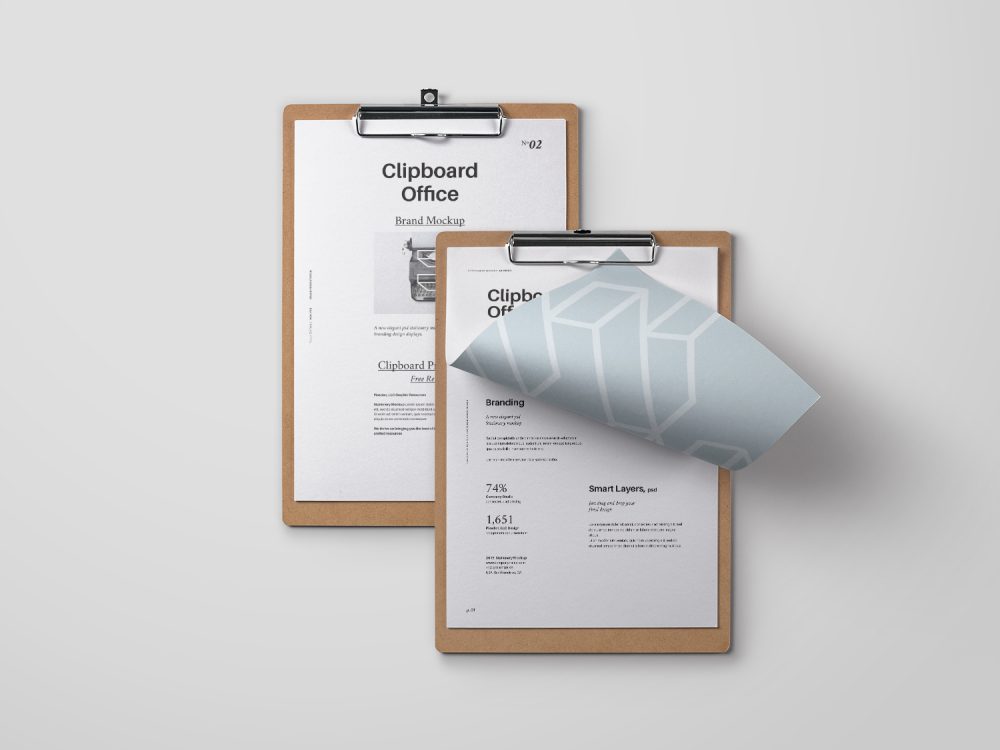 Psd Clipboard Stationery Mockup