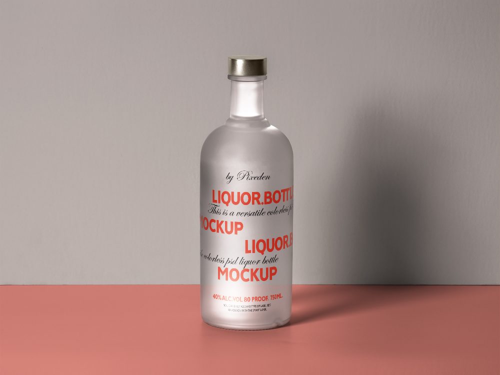Psd Liquor Bottle Mockup Template