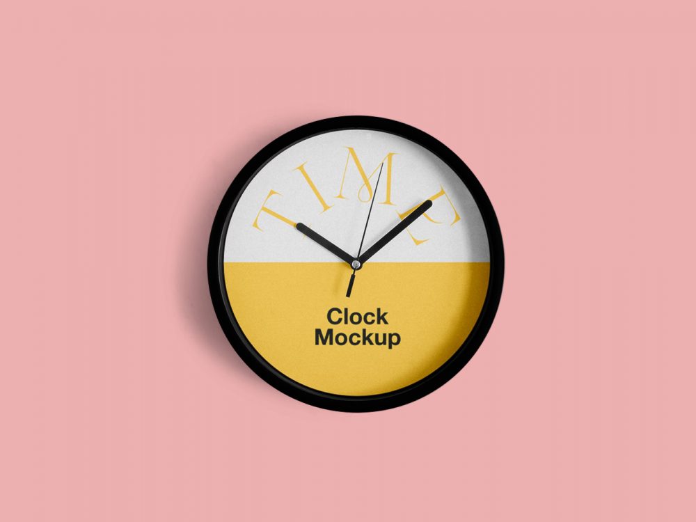 Rounded Clock Mockup