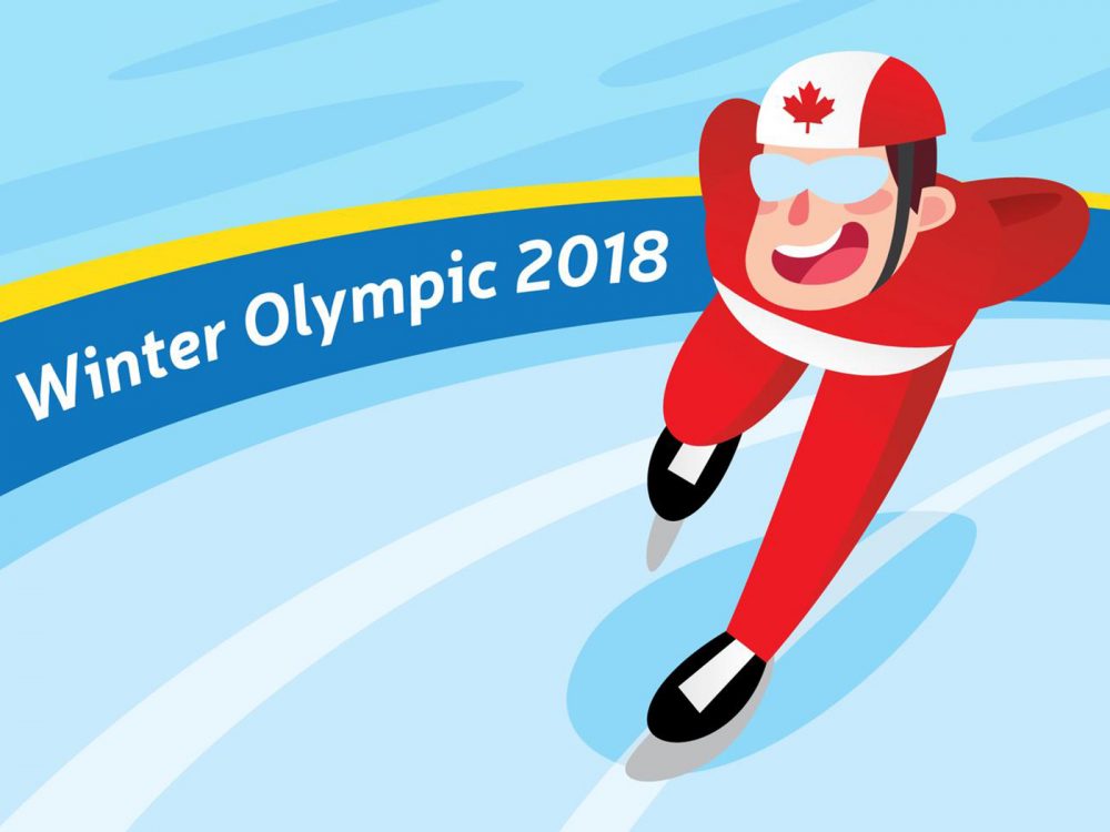 Skier Illustration Free Vector