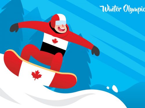Snowboarding Free Vector Illustration
