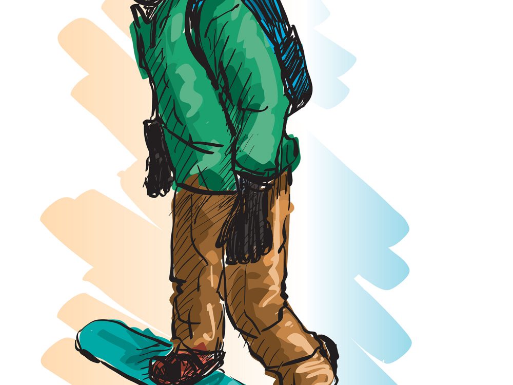 Snowboarding Free Vector Illustration