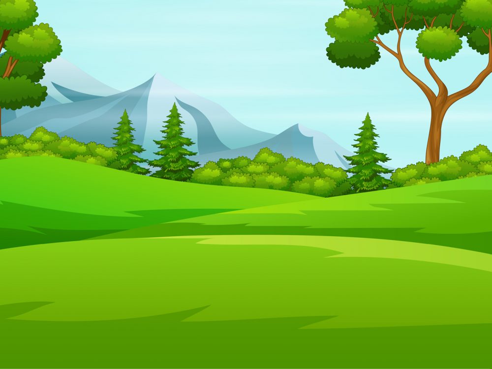 Spring Landscape Nature Illustration