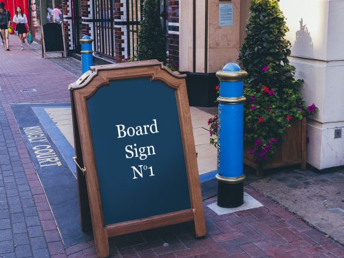 Stand on Street Mockup