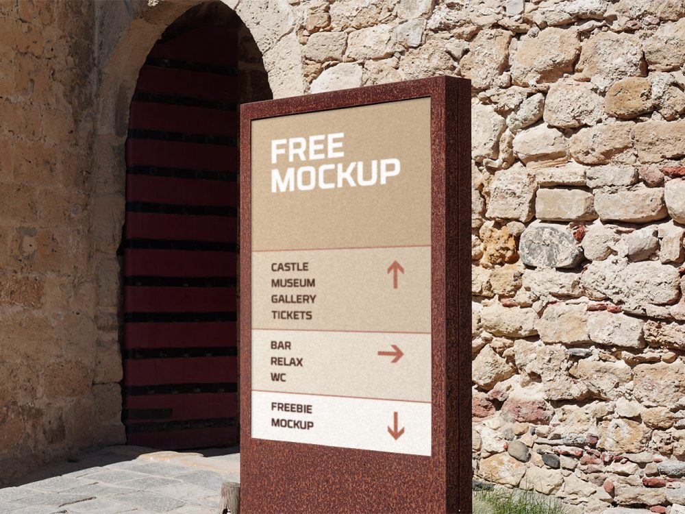 Wayfinding Sign Mockup