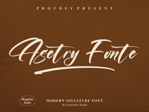 Asetry Fonte Free Font