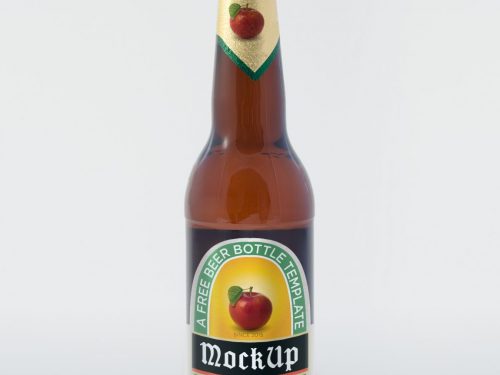 Beer Bottle PSD Mockup