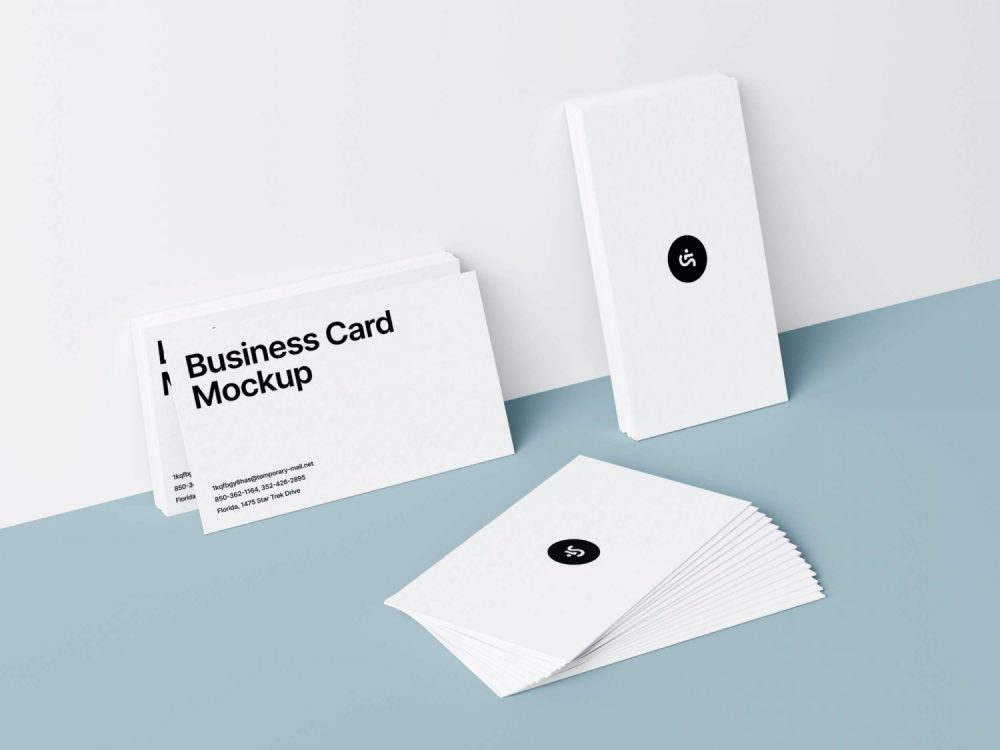 Business Cards Mockups Scene