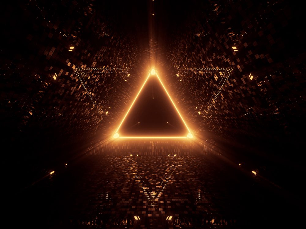 Cosmic Background with Colorful Laser Lights