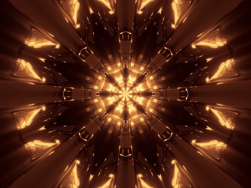 Cosmic Background with Colorful Laser Lights