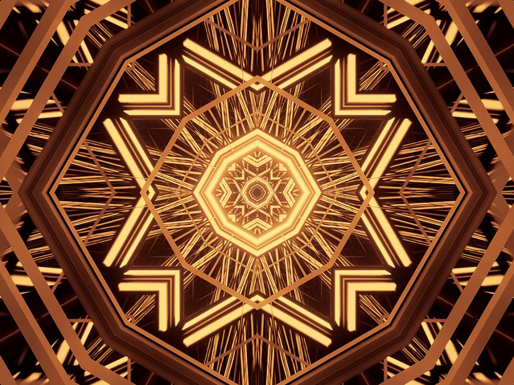 Cosmic Background with Colorful Laser Lights