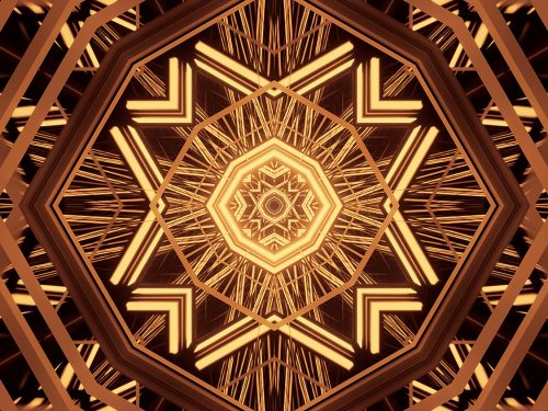 Cosmic Background with Colorful Laser Lights