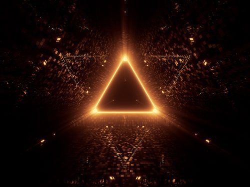 Cosmic Background with Colorful Laser Lights